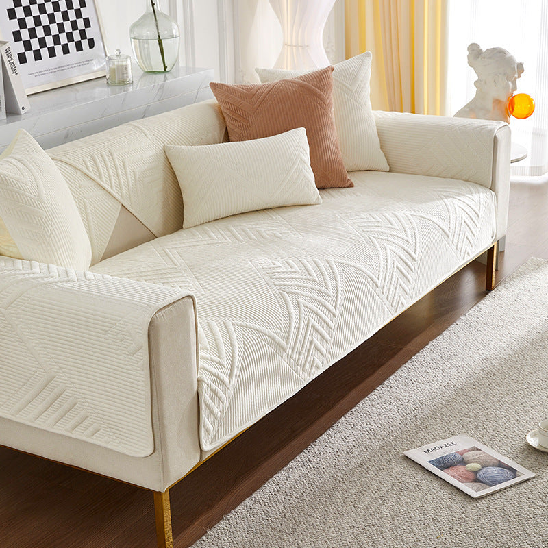 Sofa Cushion Winter Thickened Fleece Light Luxury Modern