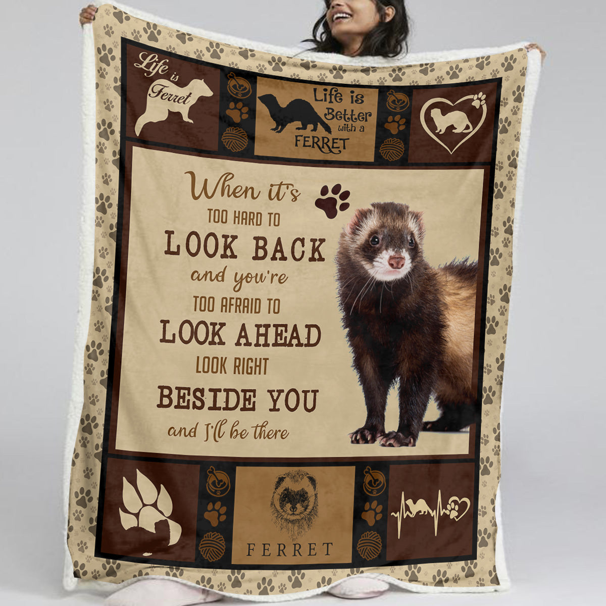 Soft Warm Ferret Blanket