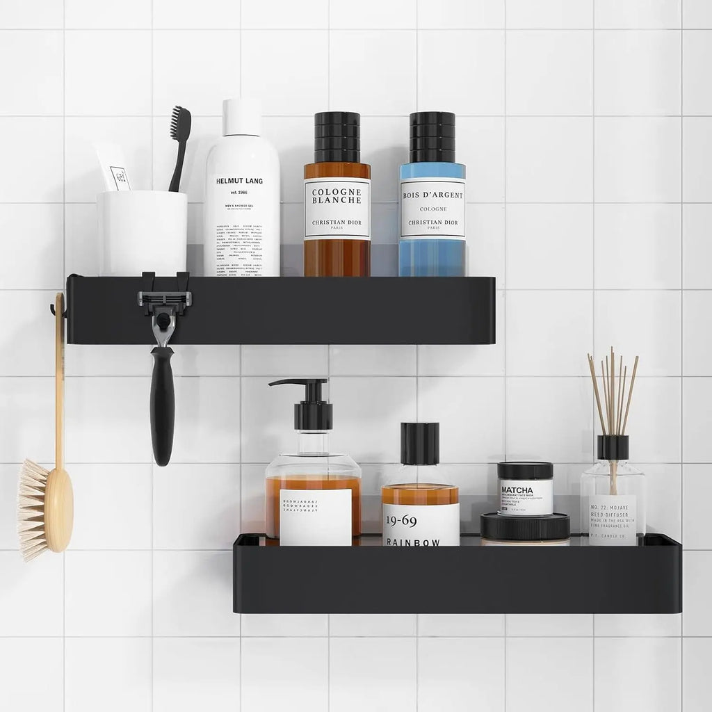 Premium Black Shower Shelf