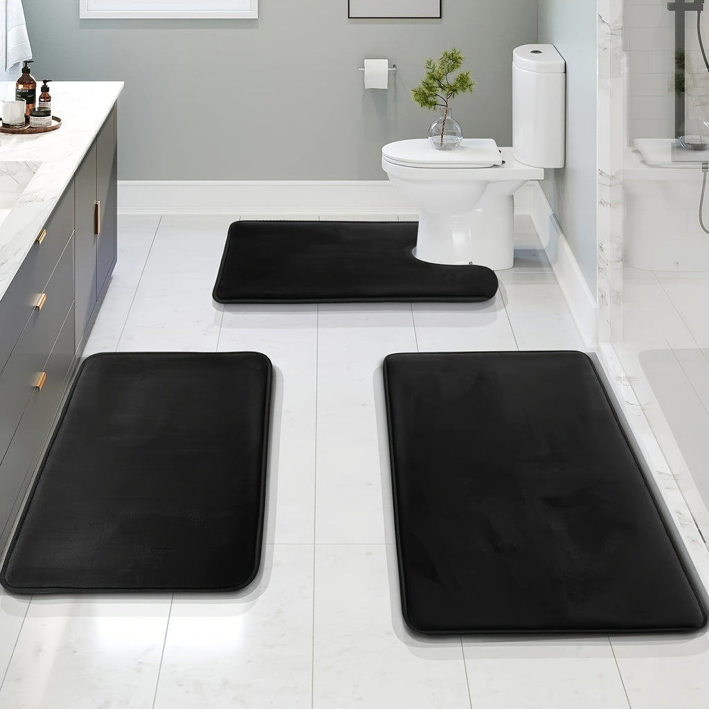 Three-piece Toilet Set Bathroom Mats